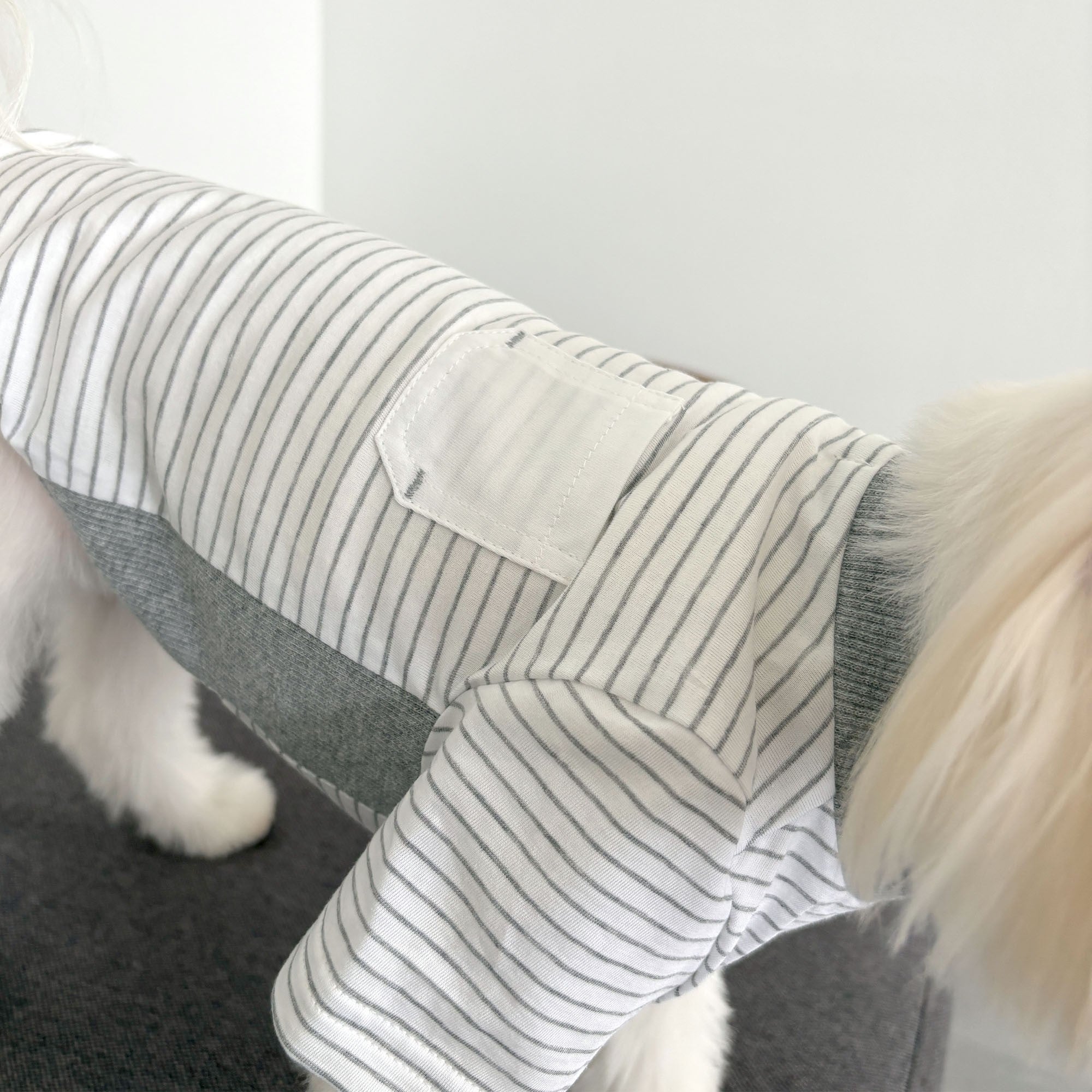 free stitch ミニボーダーTシャツ 犬服 綿100% シンプル 日本製｜いぬ